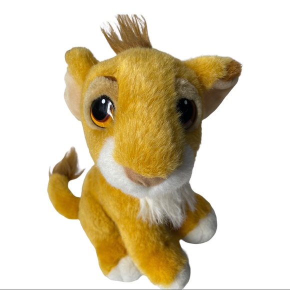Vintage Disney Purring Simba Cub 10” Plush The Lion King Purrs 1993 Mattel - Picture 6 of 8